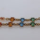 Genuine GUCCI Earrings. 18k Sapphire In and Out Dangle Multi-color earrings.