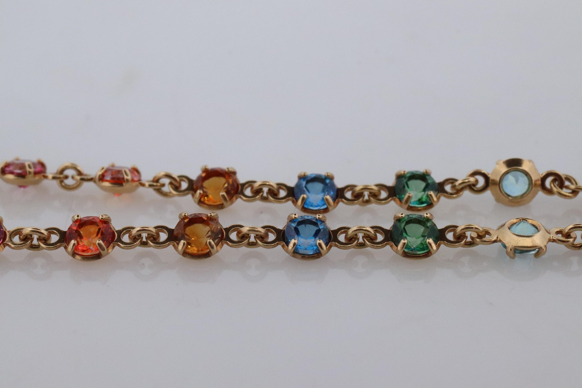 Genuine GUCCI Earrings. 18k Sapphire In and Out Dangle Multi-color earrings.