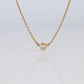 Vintage Tiffany Co Necklace Elsa Peretti Diamond by the Yard 0.12ct Solitaire 1P