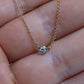 Vintage Tiffany Co Necklace Elsa Peretti Diamond by the Yard 0.12ct Solitaire 1P