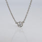 Vintage Tiffany Co Platinum Necklace Elsa Peretti Diamond by the Yard 0.22ct 1P