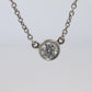 Vintage Tiffany Co Platinum Necklace Elsa Peretti Diamond by the Yard 0.22ct 1P