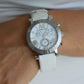 Tiffany and Co Watch. SS and Ceramic Tiffany Atlas Chrono Ladies Watch.