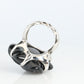 Chanel Camelia Ring. Genuine CHANEL 18k 750 Camelia Onyx Ring. Size 48.