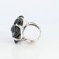 Chanel Camelia Ring. Genuine CHANEL 18k 750 Camelia Onyx Ring. Size 48.