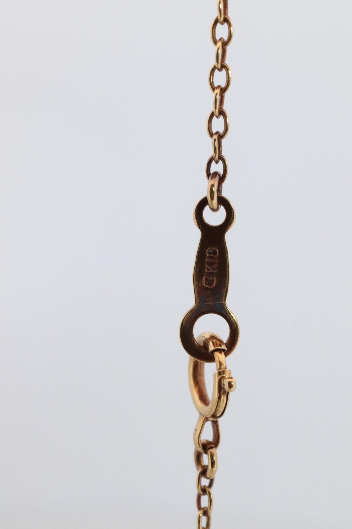 MIKIMOTO 18k Gold Pearl Station Necklace. 6mm Pearls Necklace