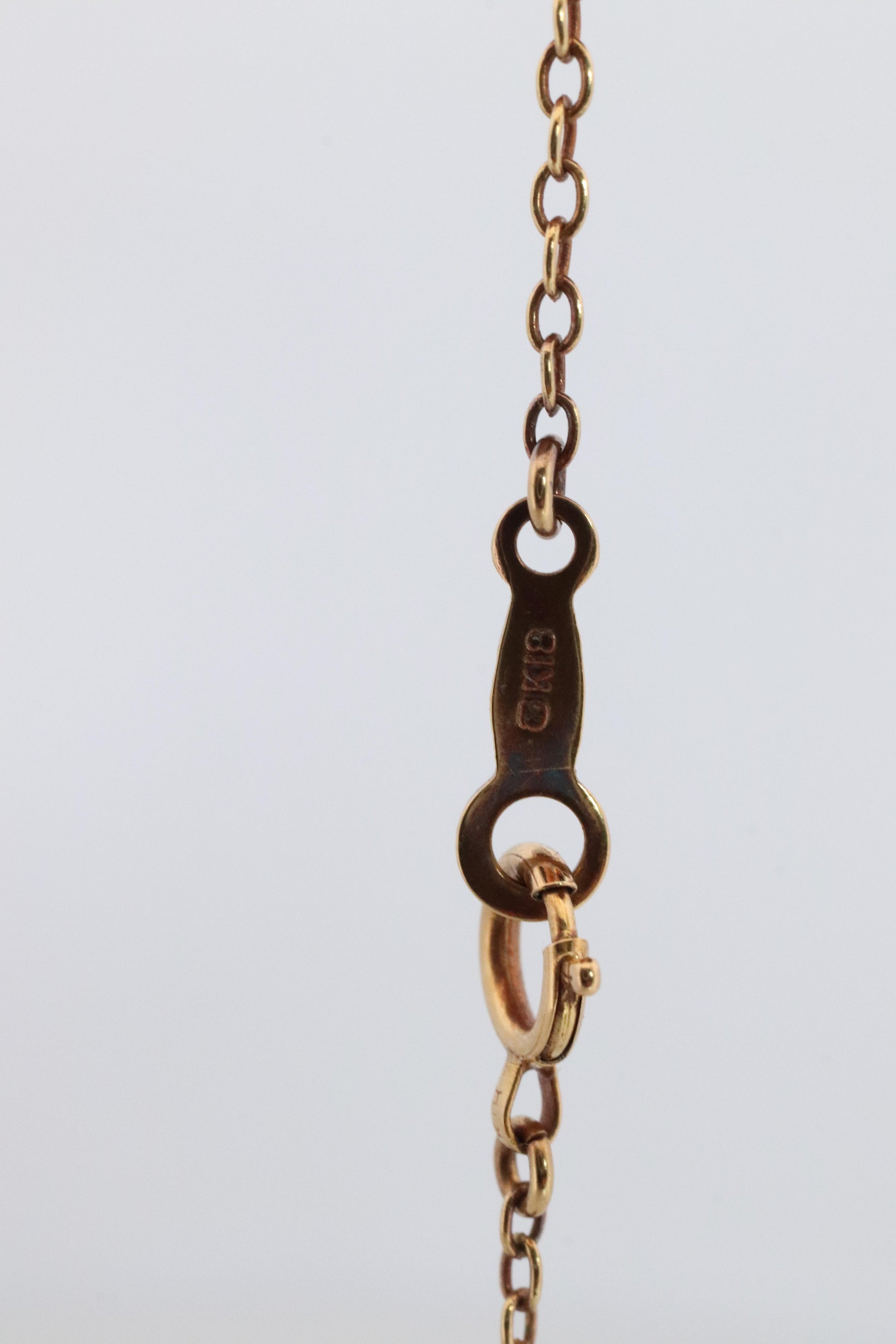 MIKIMOTO 18k Gold Pearl Station Necklace. 6mm Pearls Necklace