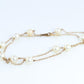 MIKIMOTO 18k Gold Pearl Station Necklace. 6mm Pearls Necklace