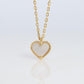 Van Cleef Arpels Sweet Heart Alhambra Necklace Genuine VCA 18k Shell Pendant