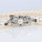 MIKIMOTO 14k White Gold Pearl Necklace. 6mm Pearls 22in Necklace.