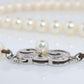 MIKIMOTO 14k White Gold Pearl Necklace. 6mm Pearls 22in Necklace.