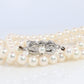 MIKIMOTO 14k White Gold Pearl Necklace. 6mm Pearls 22in Necklace.