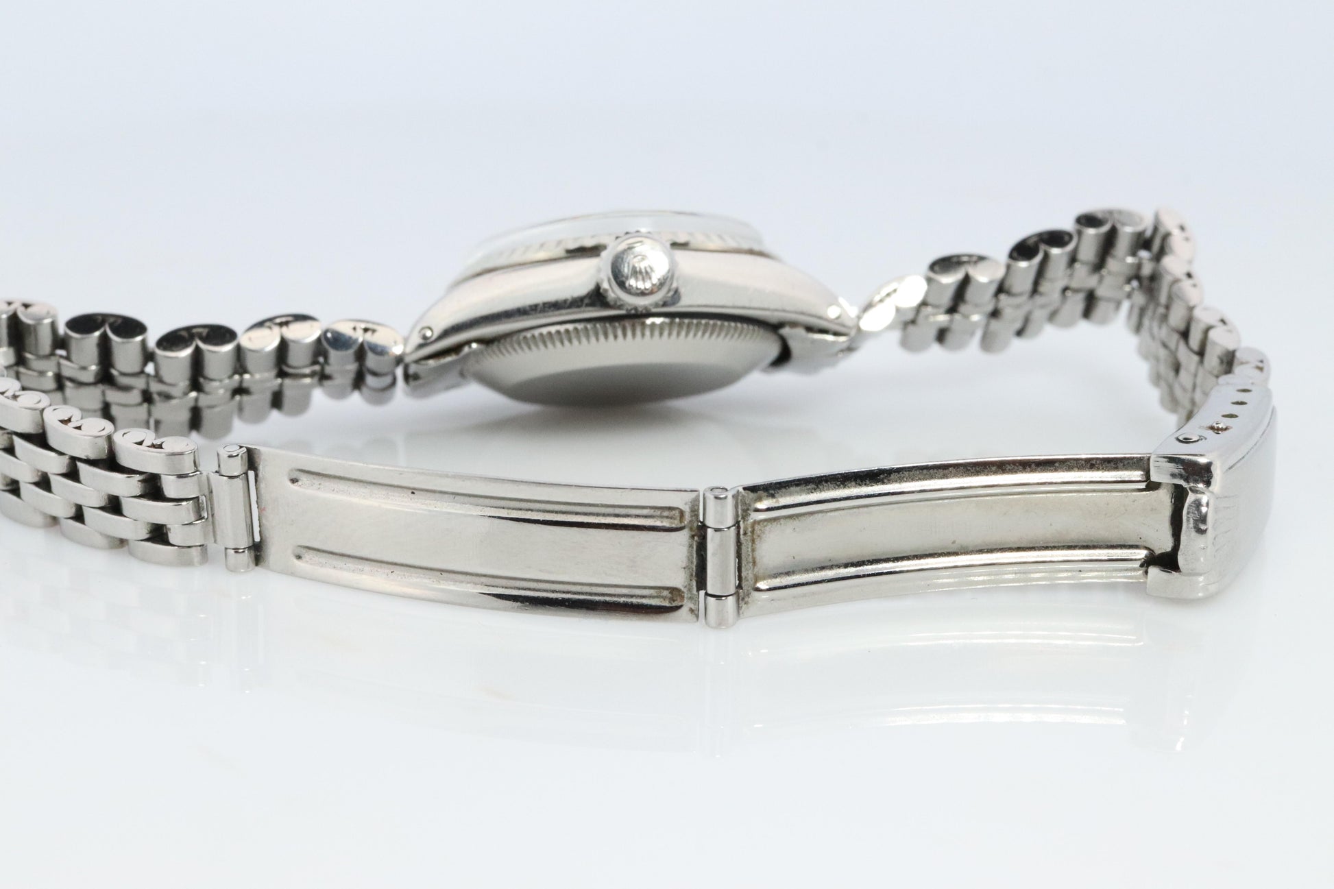 Genuine Rolex 6517 Oyster Perpetual Watch. Ladies ROLEX Automatic WG Bezel.
