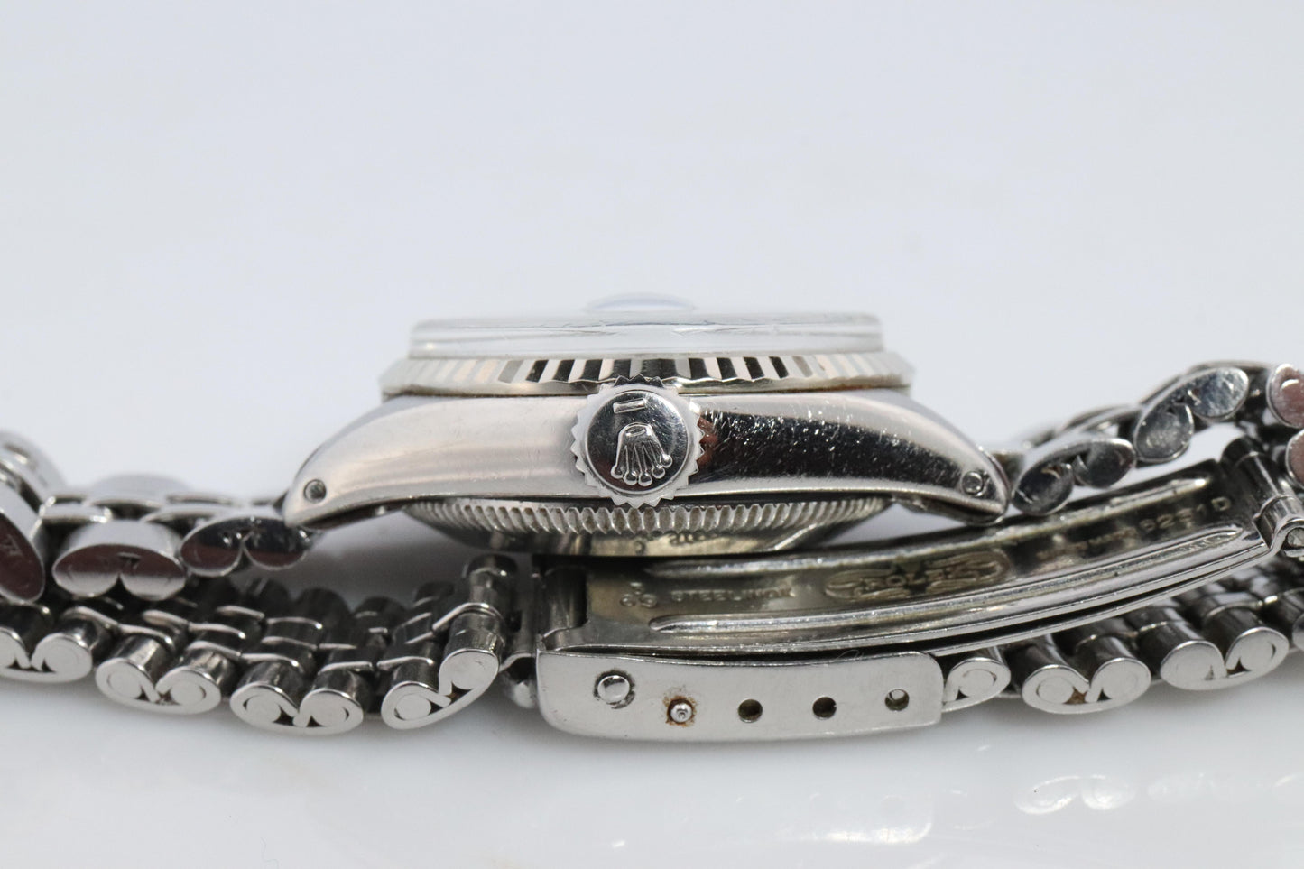 Genuine Rolex 6517 Oyster Perpetual Watch. Ladies ROLEX Automatic WG Bezel.