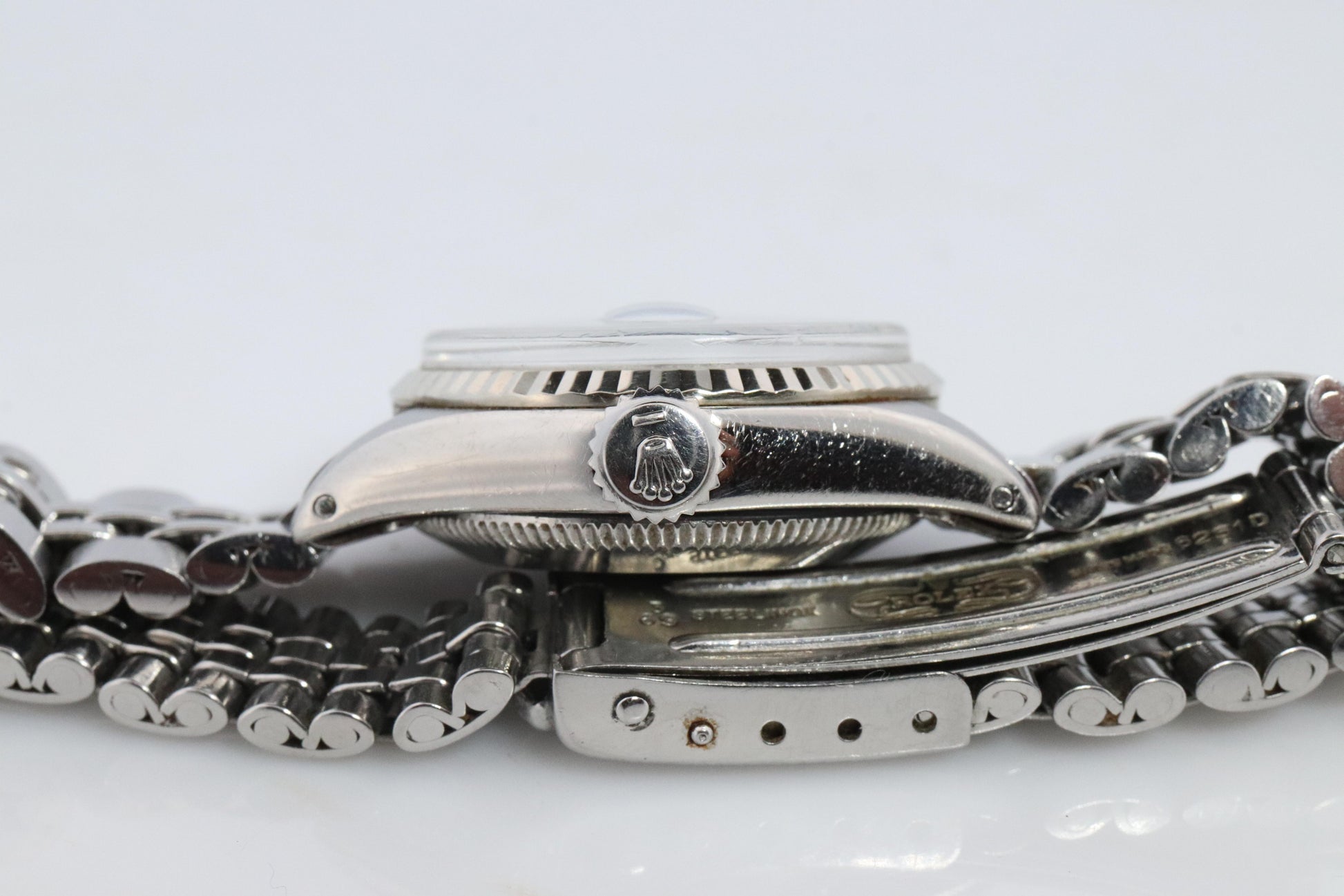 Genuine Rolex 6517 Oyster Perpetual Watch. Ladies ROLEX Automatic WG Bezel.