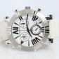 Tiffany and Co Watch. SS and Ceramic Tiffany Atlas Chrono Ladies Watch.