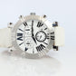 Tiffany and Co Watch. SS and Ceramic Tiffany Atlas Chrono Ladies Watch.