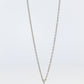 Tiffany Co Diamond Solitaire Necklace. Platinum 0.15ct Diamond Pendant.