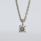 Tiffany Co Diamond Solitaire Necklace. Platinum 0.15ct Diamond Pendant.