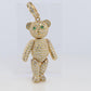 18k Teddy Bear Pendant. 18k YG Diamond Pave 3D Diamond Bear full body necklace