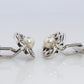 Mikimoto Cufflinks Sterling Silver 925 Genuine Mikimoto Pearl Cufflinks