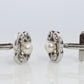 Mikimoto Cufflinks Sterling Silver 925 Genuine Mikimoto Pearl Cufflinks