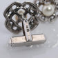Mikimoto Cufflinks Sterling Silver 925 Genuine Mikimoto Pearl Cufflinks