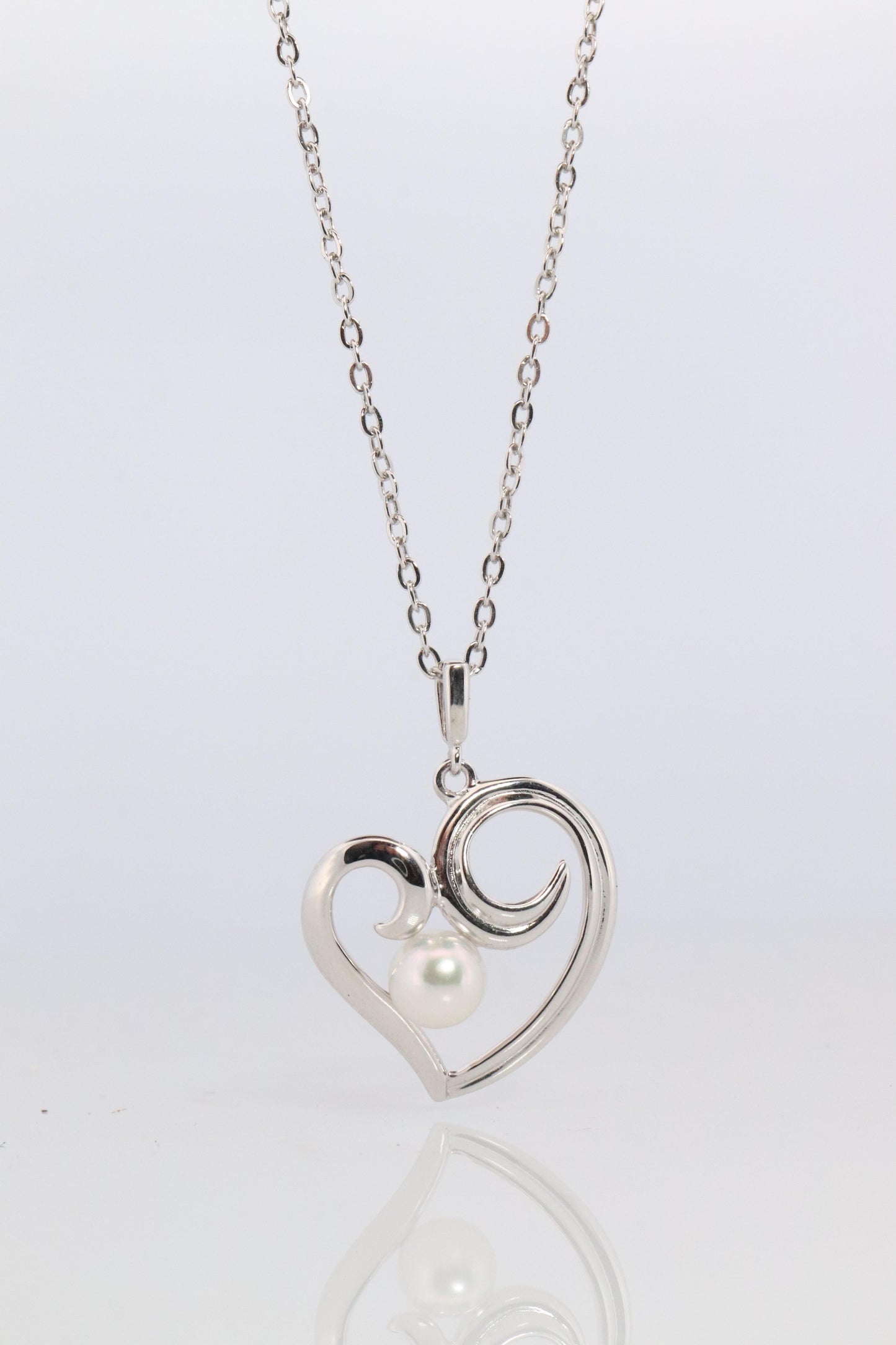 Mikimoto Pendant Sterling Silver. Mikimoto Pearl Heart Pendant Necklace.