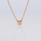 Vintage Tiffany Co Necklace Elsa Peretti Diamond by the Yard 0.10ct Solitaire 1P
