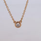 Vintage Tiffany Co Necklace Elsa Peretti Diamond by the Yard 0.10ct Solitaire 1P