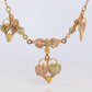 Black Hills Gold Pendant Necklace. 10k 12k Black Hills Station Vine Leaf Cluster