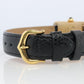 Vintage Must de Cartier Tank Black Dial Watch Vermeil ARGENT Small Manual Tank