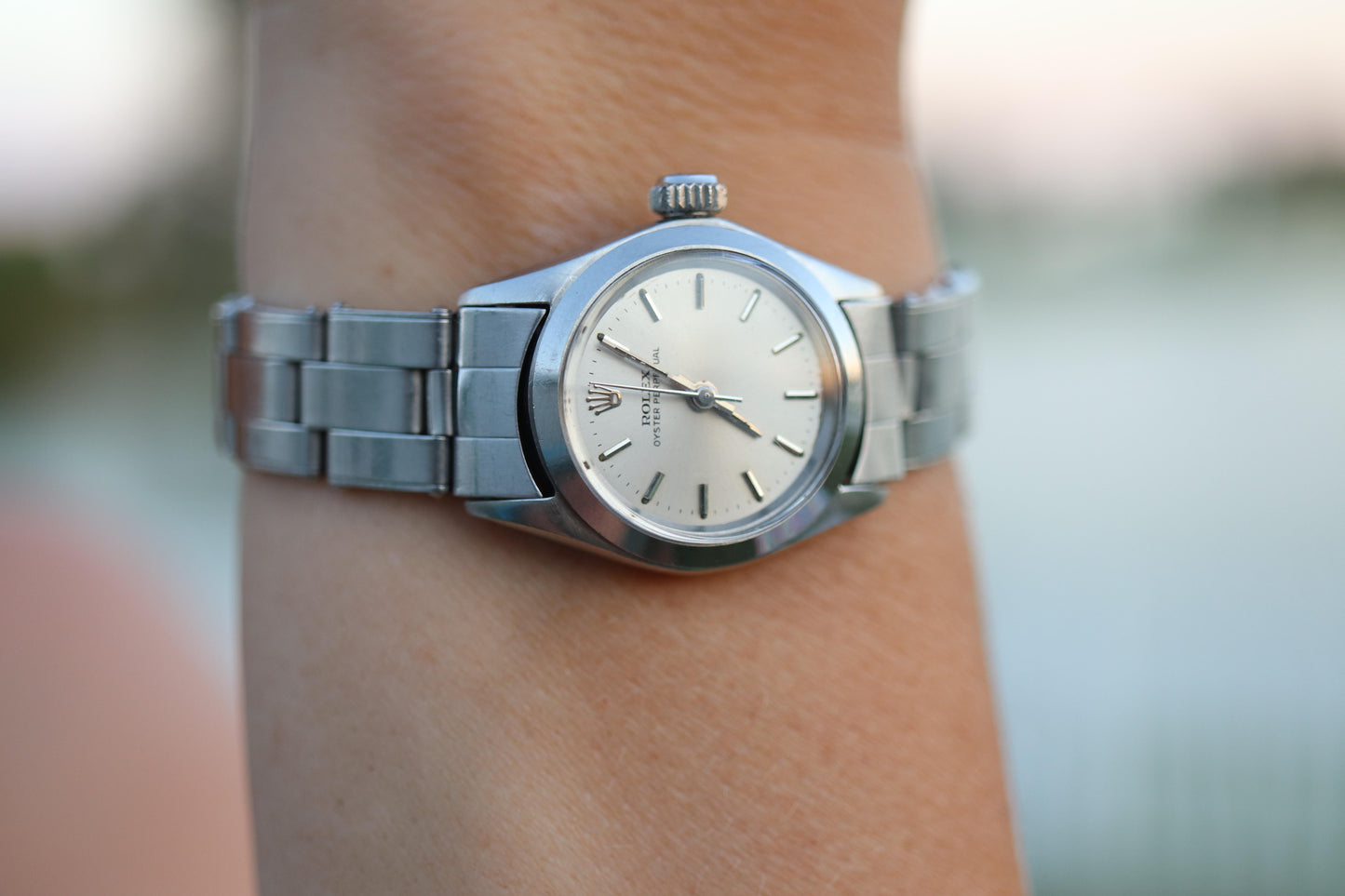 Genuine Rolex 6618 Watch. Ladies ROLEX Oyster Perpetual Automatic Wristwatch.