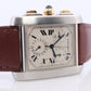 Vintage Cartier Tank Francaise Chronoflex Watch. Cartier 2303 Stainless Steel
