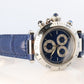 Vintage Cartier PASHA 1352 Chronograph. Rare Blue Dial.