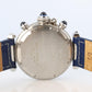 Vintage Cartier PASHA 1352 Chronograph. Rare Blue Dial.