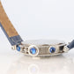 Vintage Cartier PASHA 1352 Chronograph. Rare Blue Dial.