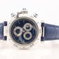 Vintage Cartier PASHA 1352 Chronograph. Rare Blue Dial.