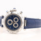 Vintage Cartier PASHA 1352 Chronograph. Rare Blue Dial.