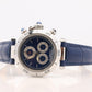 Vintage Cartier PASHA 1352 Chronograph. Rare Blue Dial.