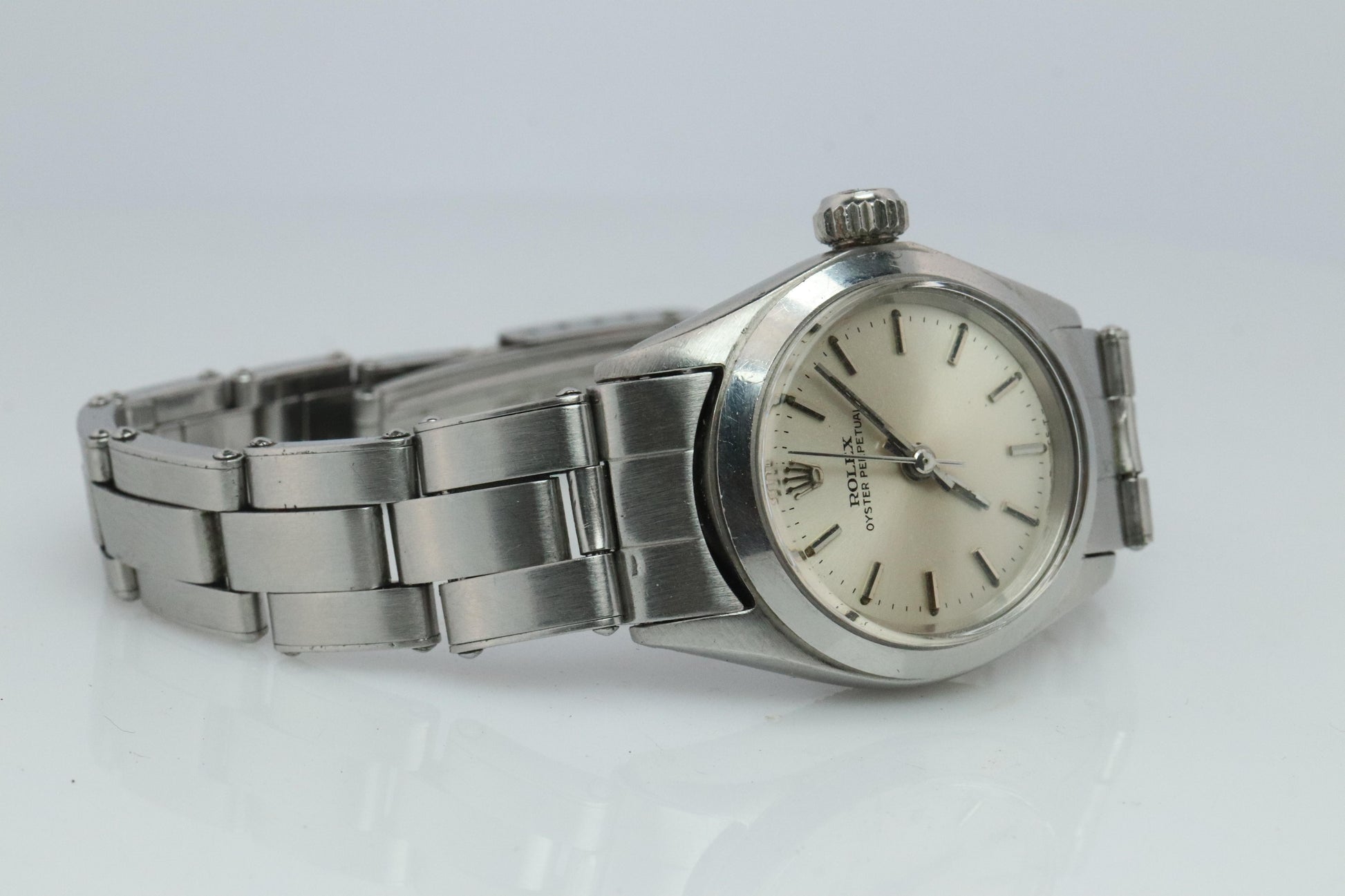 Genuine Rolex 6618 Watch. Ladies ROLEX Oyster Perpetual Automatic Wristwatch.