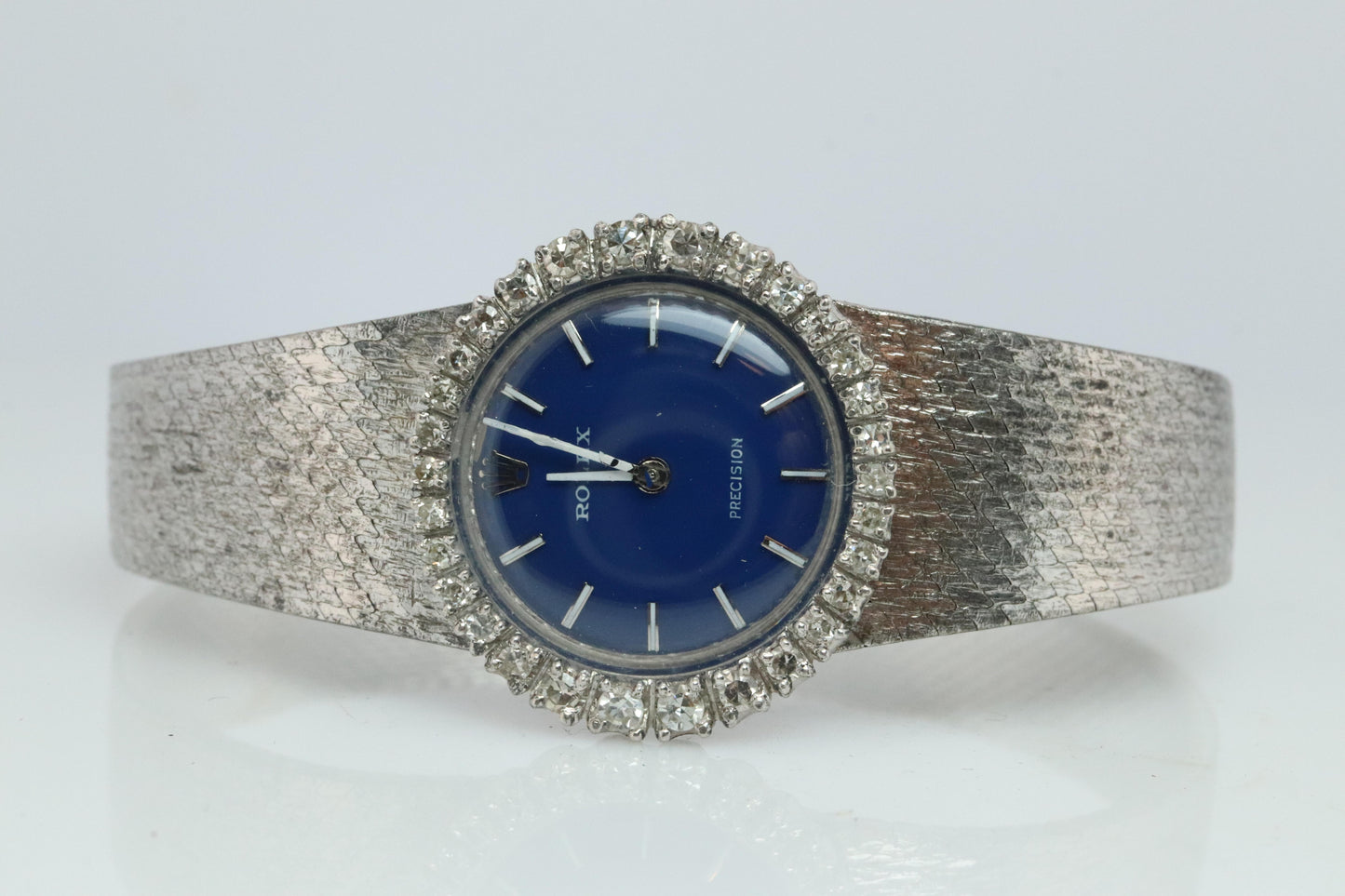 Genuine Diamond Rolex Watch. Ladies 18k Rolex 2191 Manual Watch.