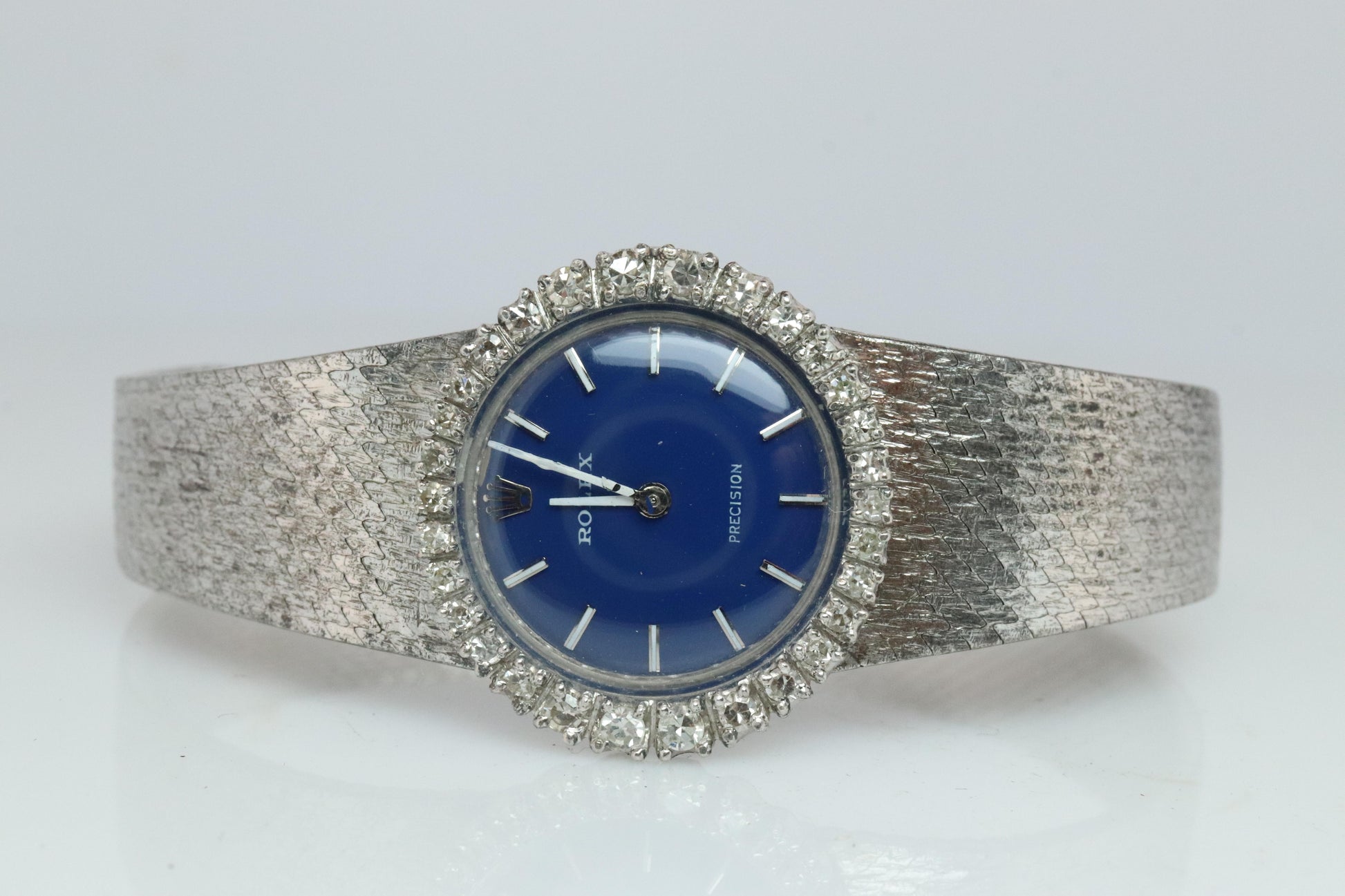 Genuine Diamond Rolex Watch. Ladies 18k Rolex 2191 Manual Watch.