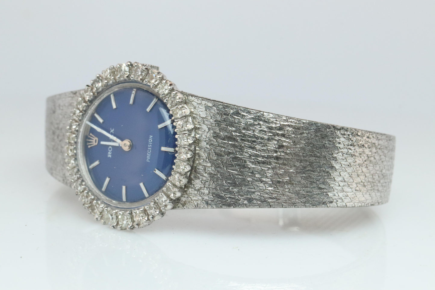 Genuine Diamond Rolex Watch. Ladies 18k Rolex 2191 Manual Watch.