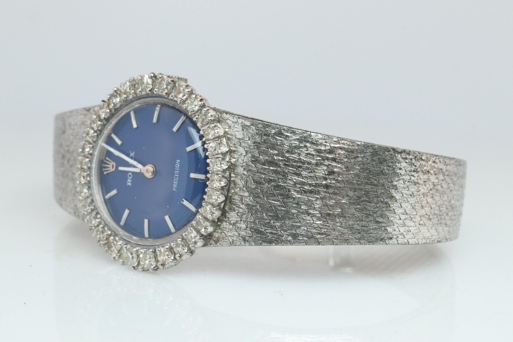 Genuine Diamond Rolex Watch. Ladies 18k Rolex 2191 Manual Watch.