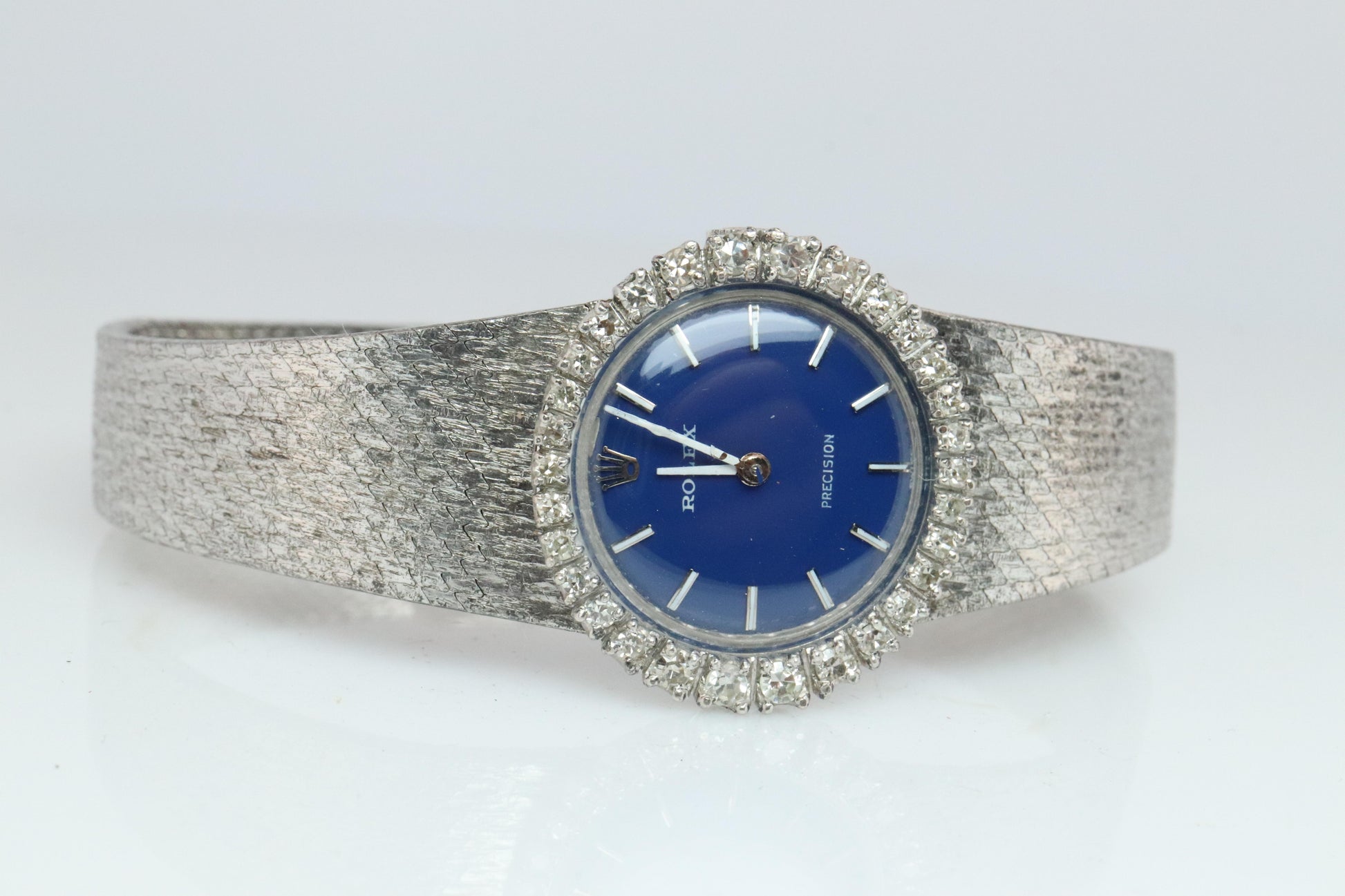 Genuine Diamond Rolex Watch. Ladies 18k Rolex 2191 Manual Watch.