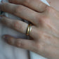 Vintage Cartier 18k Ring. Authentic 1960s Cartier Trinity Tricolor Rolling Band. 18k 750 Gold Ring. Size 4.75