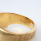 14k Bloodstone ring. Black and Red Blood stone Mens. 14k YG Blood stone Signet