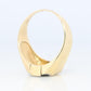 14k Gold ONYX ring. Large Onyx Diamond accents Signet ring.