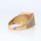 10k Gold ONYX ring. Large Onyx DASON Signet ring.